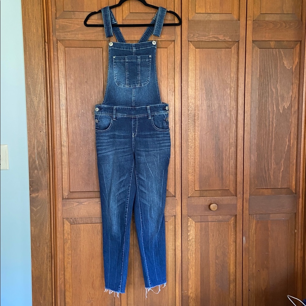 Wallflower Blue Denim Women Jeans Overalls Size Medium - Picture 1 of 16